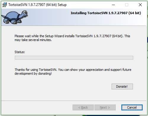 TortoiseSVN Installation Step 4